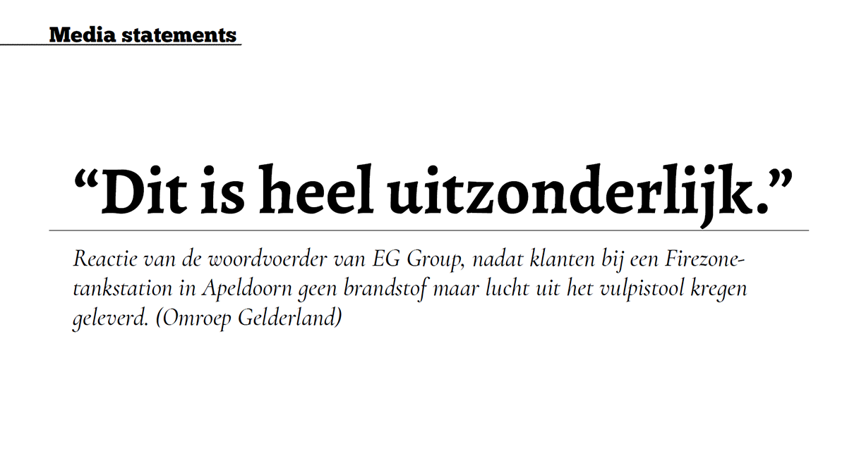 “Dit is heel uitzonderlijk”