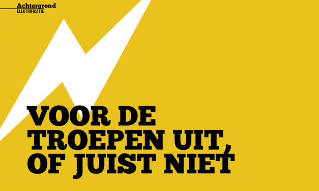 Voor de troepen uit, of juist niet