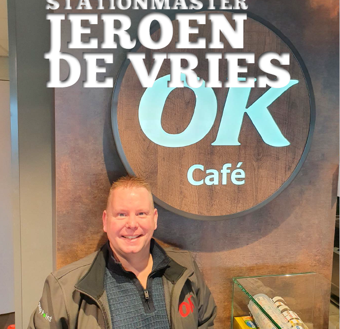 Stationmaster Jeroen de Vries